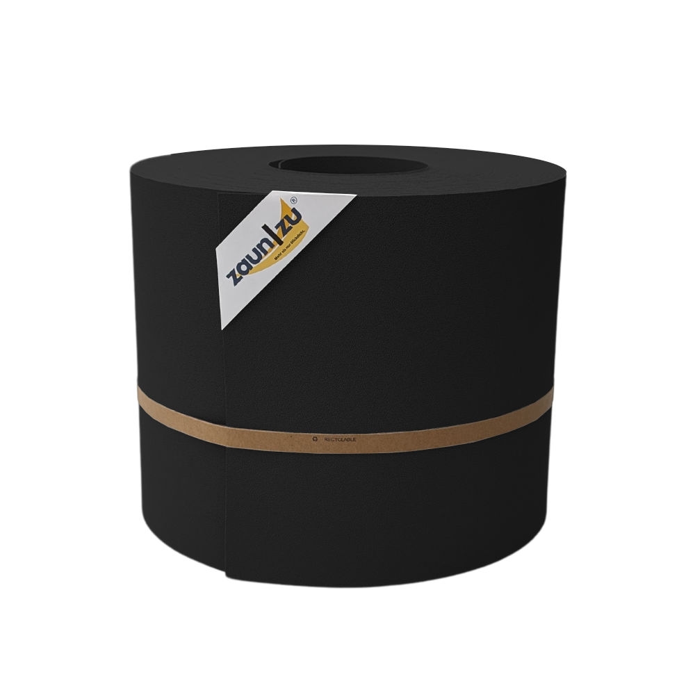 zaun|zu® Sichtschutz Premium Maxi für Doppelstabmatten 24cm hoch Schwarz 50m Image