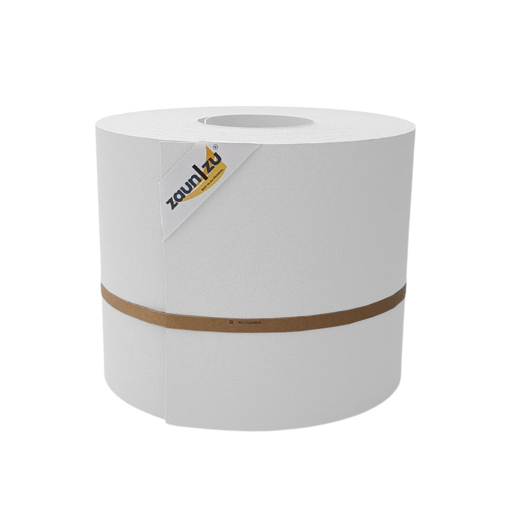 zaun|zu® Sichtschutz Premium Maxi für Doppelstabmatten 24cm hoch Weiß 50m Image