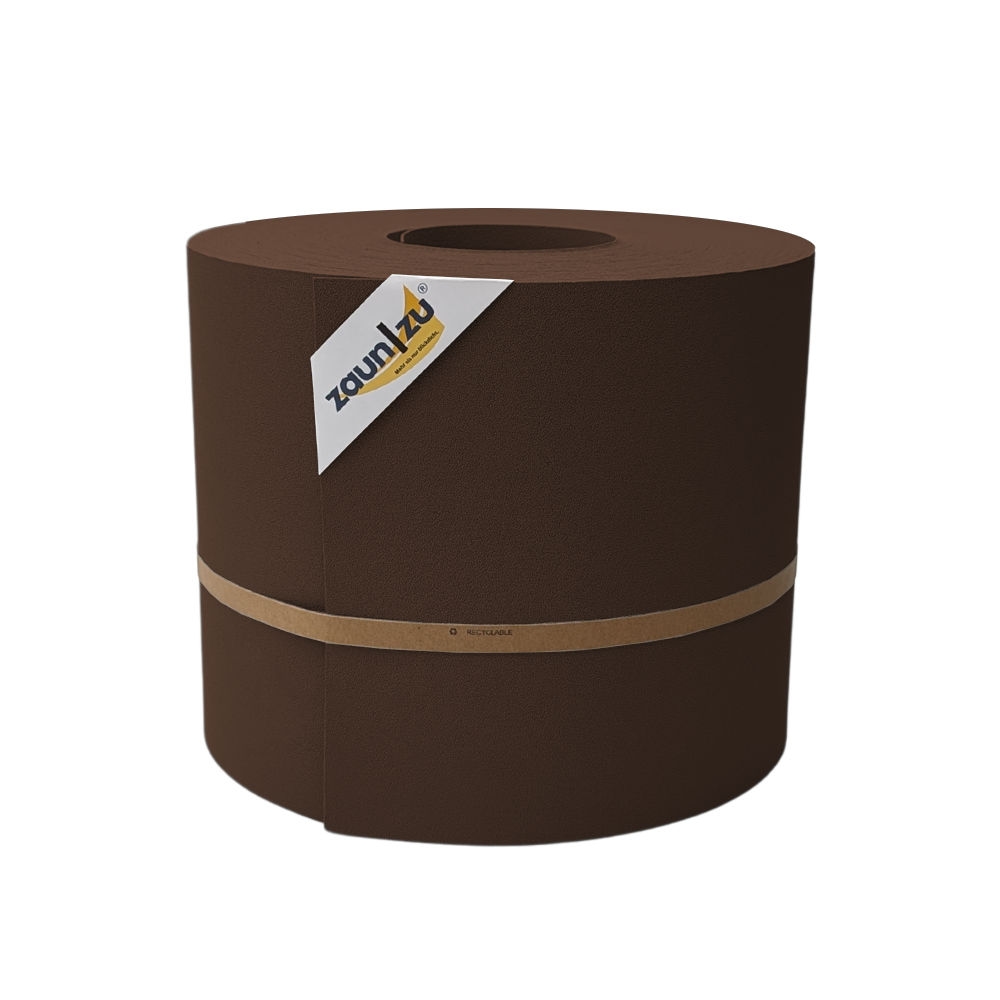 zaun|zu® Sichtschutz Premium Maxi für Doppelstabmatten 24cm hoch Braun 50m Image