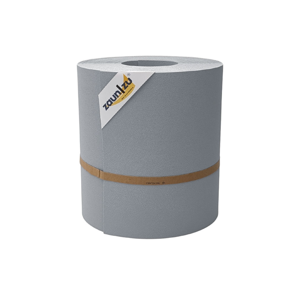 zaun|zu® Sichtschutz Premium Maxi für Doppelstabmatten 24cm hoch Fenstergrau 26m Image