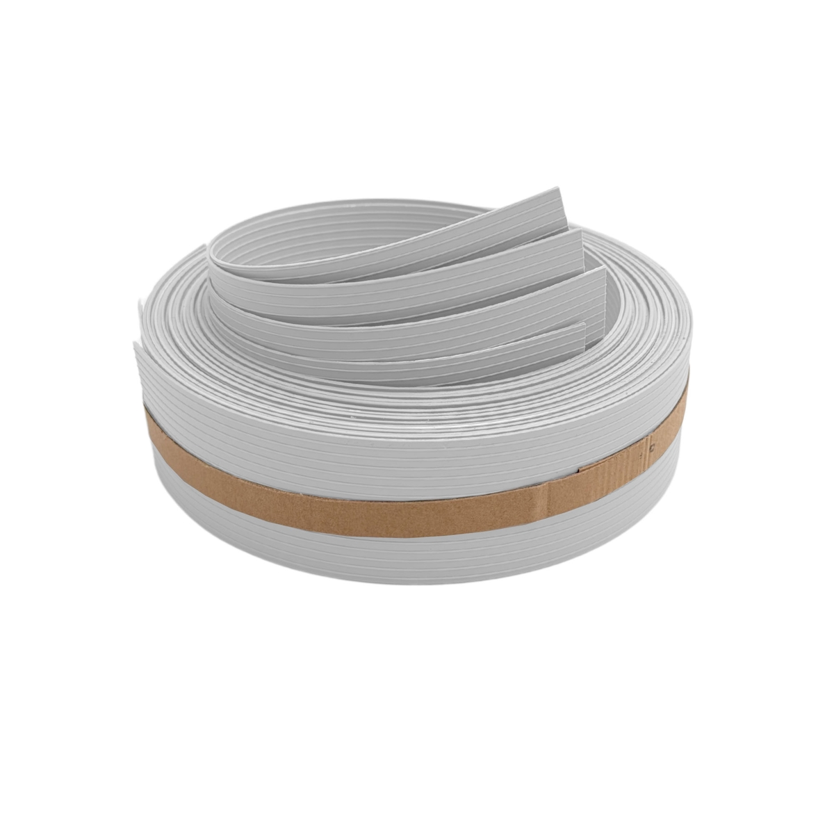 zaun|zu® Sichtschutz RILLE VIERTEL Set Sichtschutz für Doppelstabzäune Lichtgrau 2,55m Image