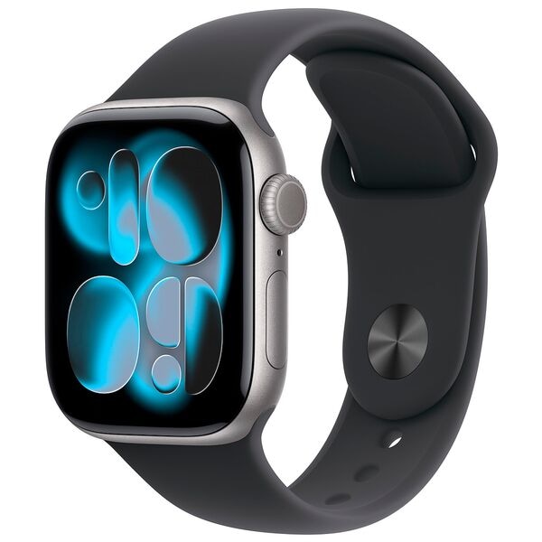Apple Smartwatch Apple Watch Series 11 42 mm Aluminium (GPS) Sportarmband S/M schwarz, grün