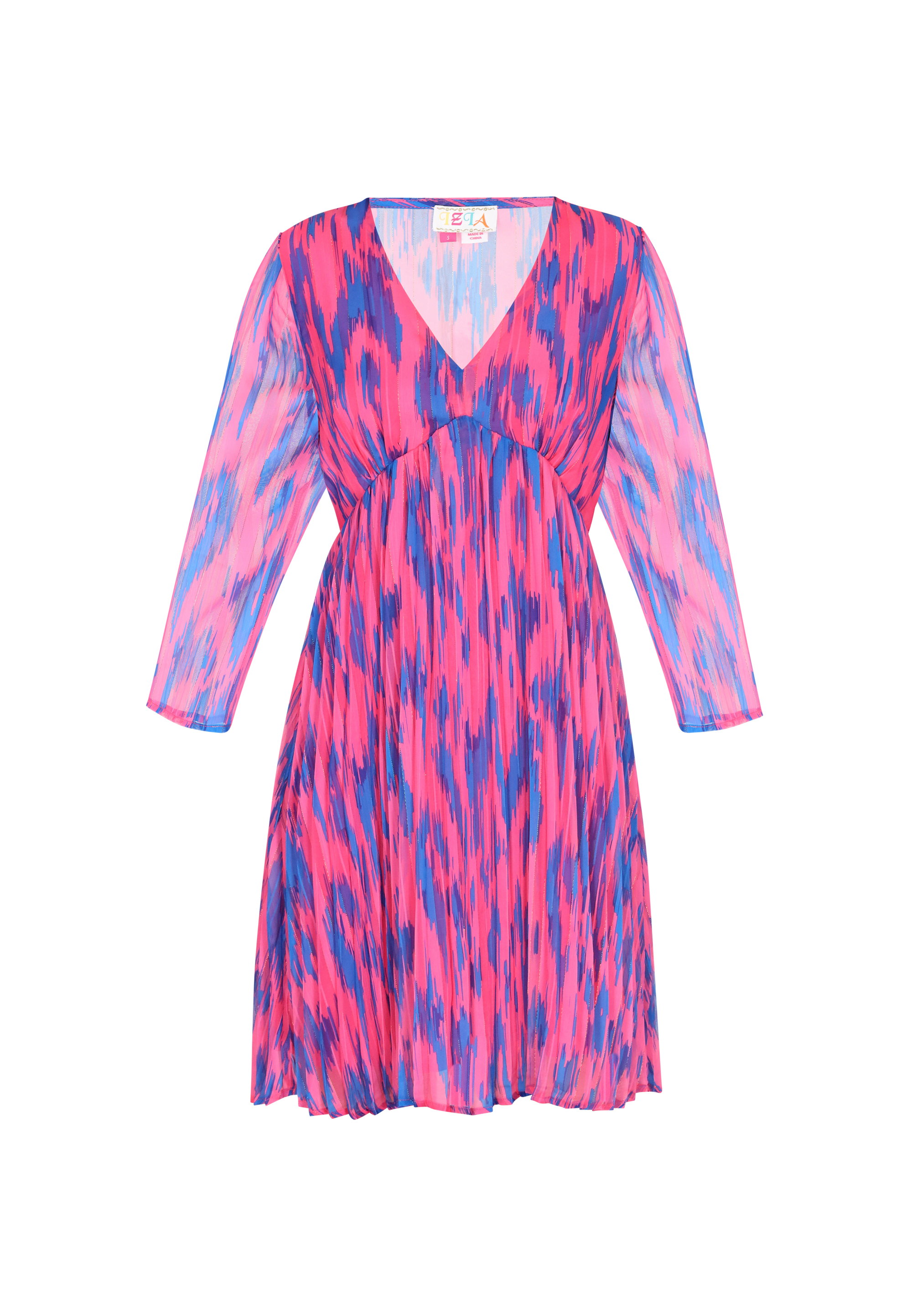 IZIA Kleid Frauen rosa mehrfarbig M