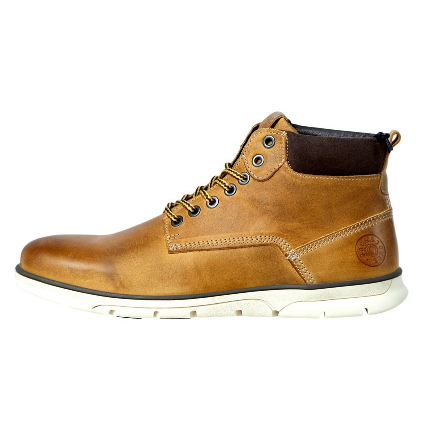 Jfw Tubar Leather von Jack & Jones in der farbe Braun und in größe 41.