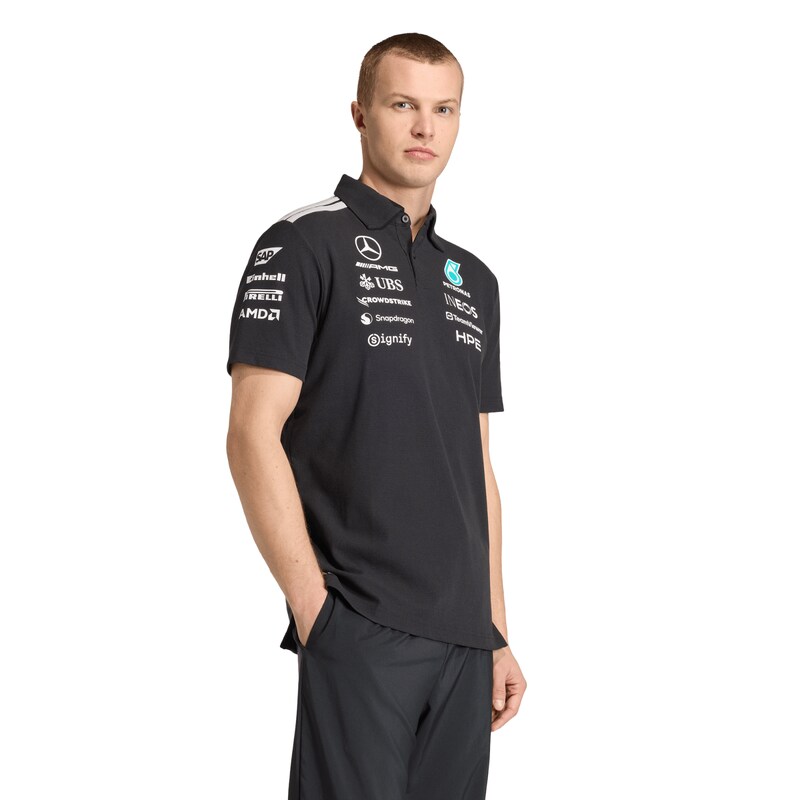 Mercedes AMG Petronas adidas F1 2026 Team Polo – Schwarz Image