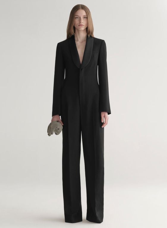 Sloane Tuxedo Jumpsuit - Black - A.L.C. Jumpsuits