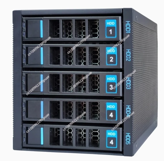 Hot-Swap-fähiges Modul mit 5 Fächern, Computergehäuse, 3 Konvertierungen für optische Laufwerke, Festplattenkäfig mit Backplane-Speichererweiterung Image