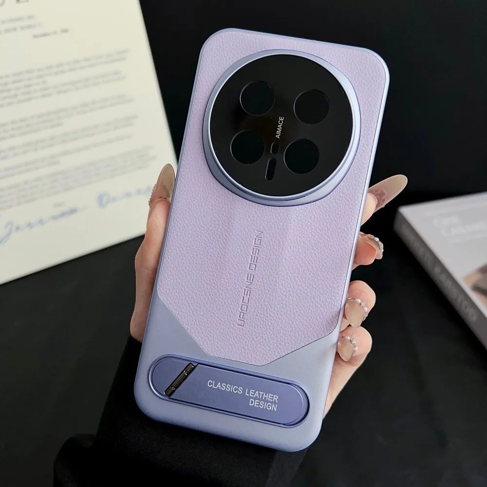 Per Huawei Honor Magic 8 Pro Custodia rigida di lusso in PU con staffa di supporto Custodia protettiva posteriore per Magic 8 7 6 Pro Custodia per telefono