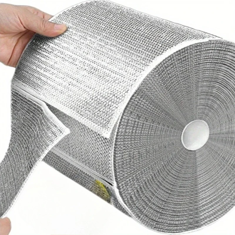 Großhandel Metall Stahldraht Lappen Tuch Home Küche Topf Pfanne Geschirrspülen doppelseitiges Geschirrtuch Reinigungstücher Handtuch Wäscher Lappen Image