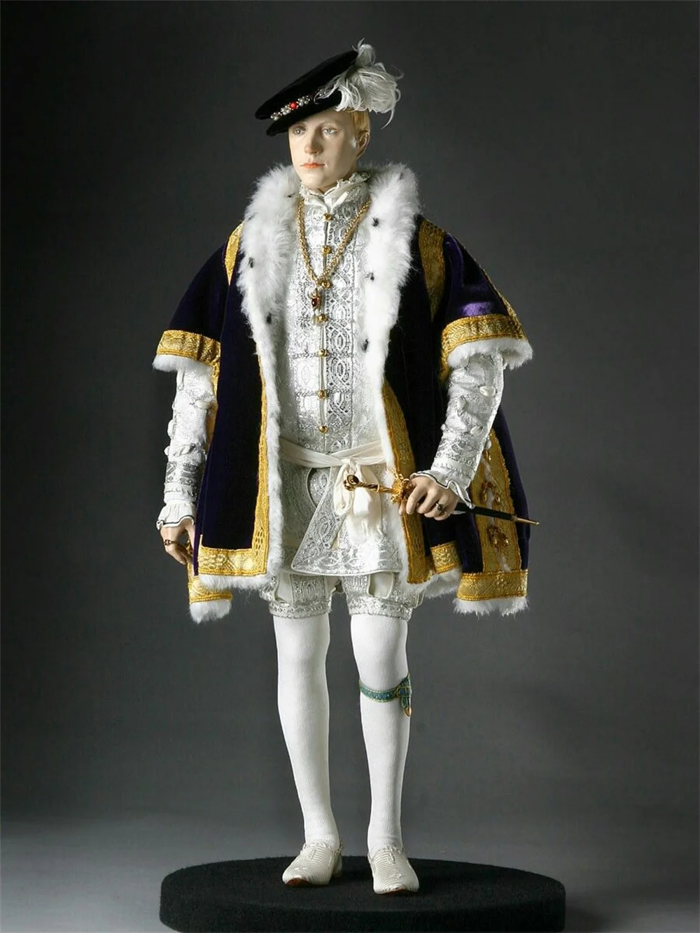 Renaissance Tudor elisabethanisches Kostüm Mann Tudor König Henry Viii Cosplay Royal Count Prince Edward Vi Tudor Edelmann Kostüm Anzug Image