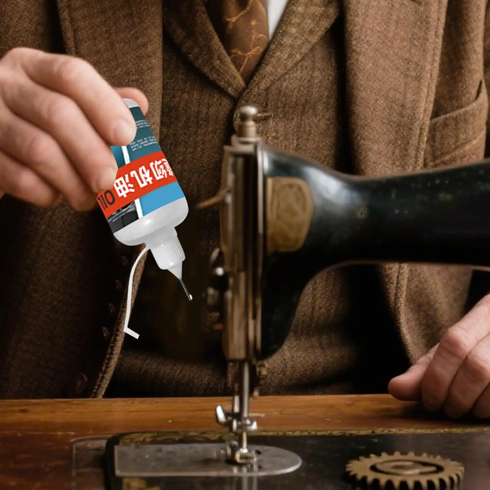 30 ml/120 ml Machine à coudre huile lubrifiante Machine à coudre huile lubrifiante huile blanche Machine à coudre huile spéciale lubrifiant