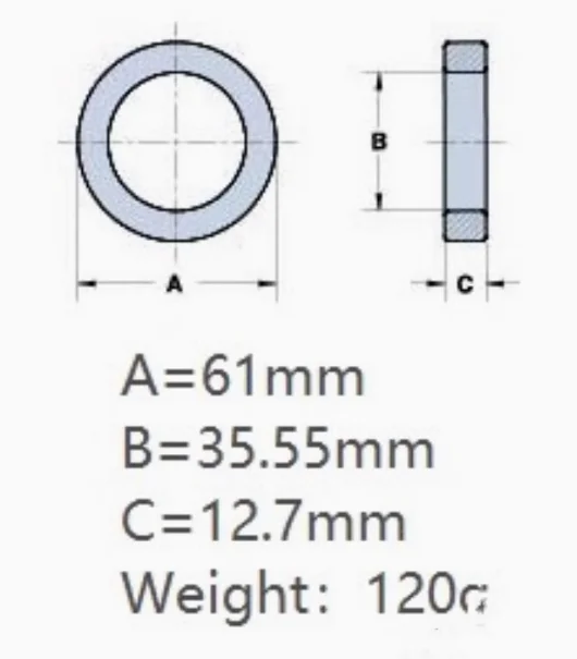1 Stücke FT240-43 FT-240-43 Amerikanischen RF Ferrit Magnetring Kurzwellenantenne Balun Magnetkern Image