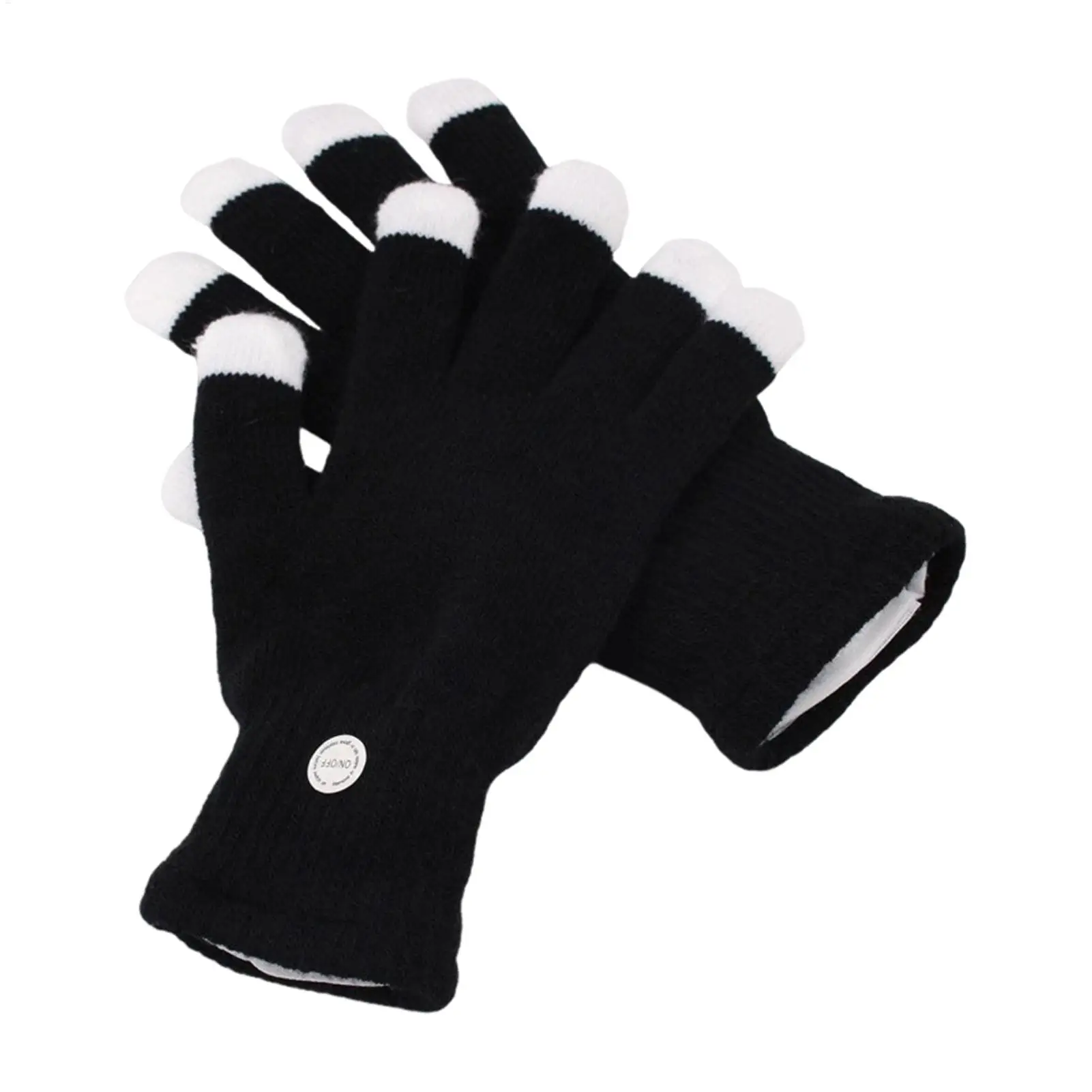 LED-Fingerlicht-Handschuhe 7 Farben Blinkende Handschuhe für Party Tanz Rave Coole Geschenke Lichtshow Handschuh-Zubehör Image