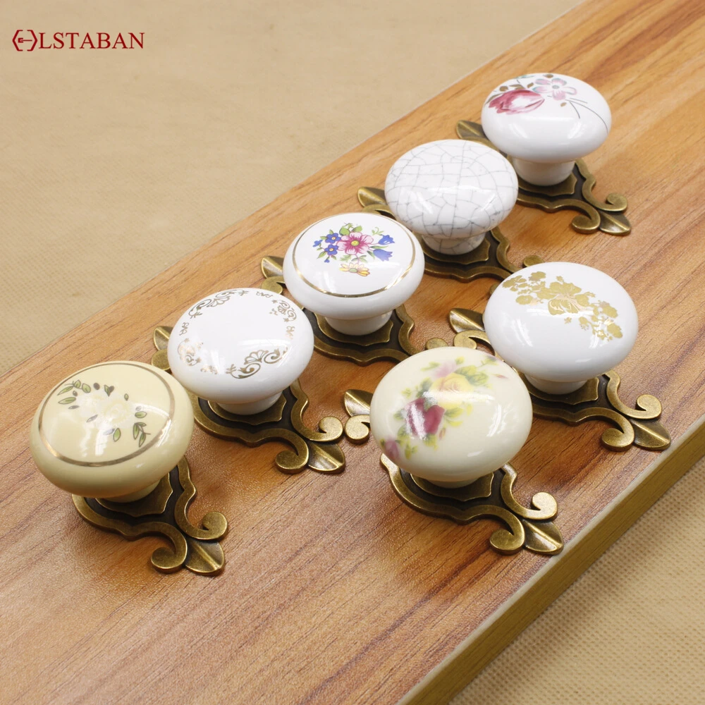 LSTABAN Neue chinesische moderne einfache Schublade Schrank Kleiderschrank Weinschrank Bücherregal Keramik einlochige Zinklegierung runden Griff