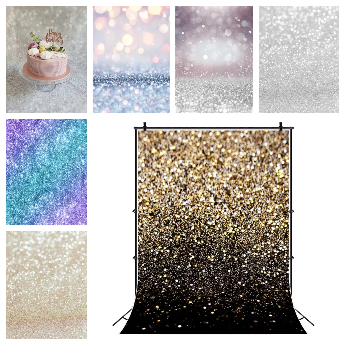 Licht Bokeh Glänzende Flecken Glitzer Baby Portrait Fotografie Kulissen Hintergründe Geburtstag Hochzeit Photozone Fotostudio Image