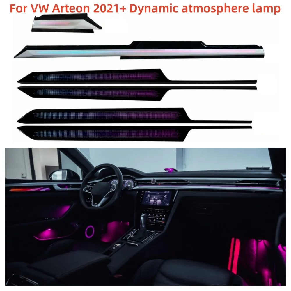 Für vw arteon 2021 volkswagen dynamische atmosphäre licht antike form stern panel bildschirm steuert umgebungs licht fluss und farbe ändern Image