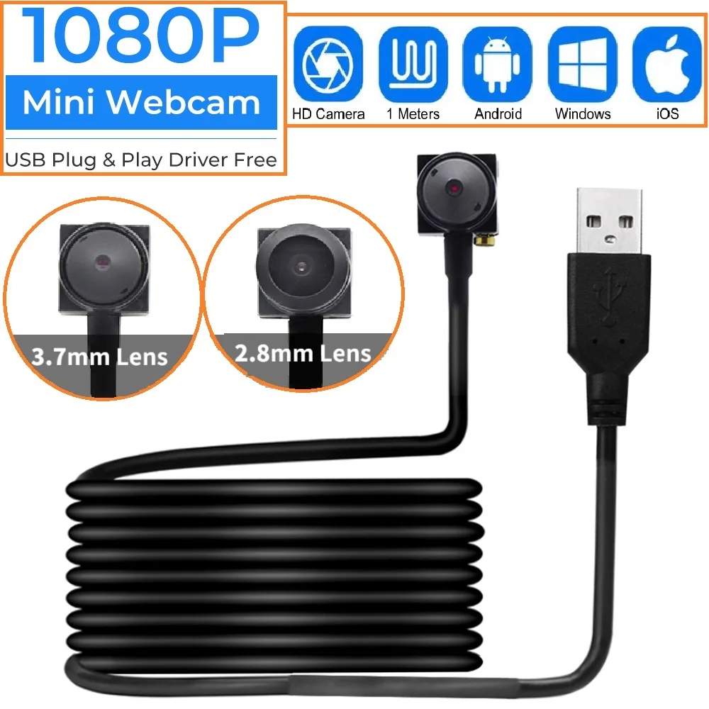 Tragbarkeit HD Webcam Mini USB Computer Periphere Kamera 1080P Objektiv Kamera Volle Webcam PC CCTV Outdoor Camcorder Sicherheit video Image