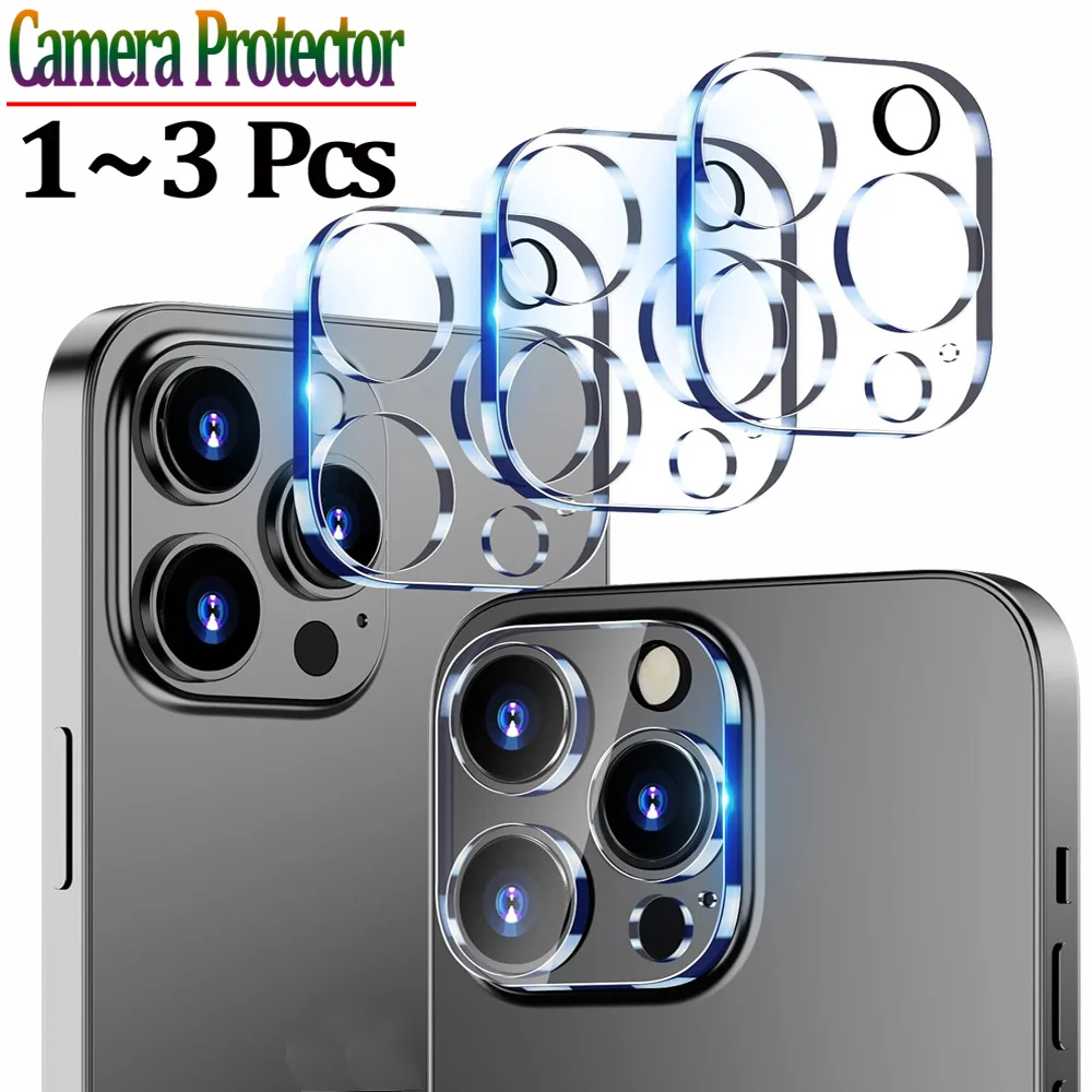Protezione fotocamera per iPhone 17 16 15 14 Pro Max Pellicola per fotocamera per Apple iPhone 15 14 Plus lente in vetro iP 13 12 Mini 11 Pro Pelicula Camera iPhone 14 Pro Copriobiettivo iPhone 15 Pro