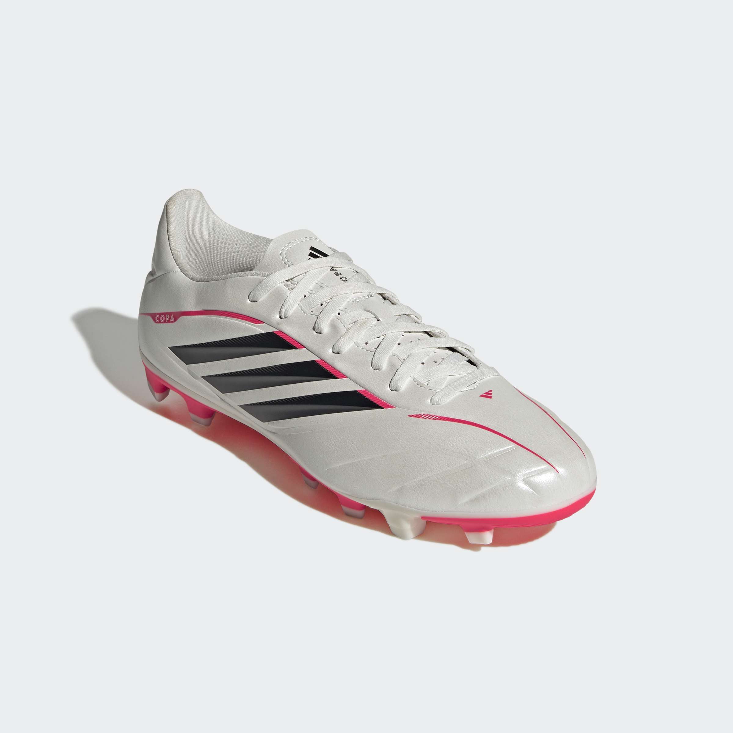 Fußballschuh ADIDAS PERFORMANCE "COPA PURE IV CLUB, FESTE/GEMISCHTE BÖDEN", Gr. 47, zero metallic, core schwarz, lucid rot, Synthetik, Schuhe Fußballschuh, für viele verschiedene Böden geeignet
