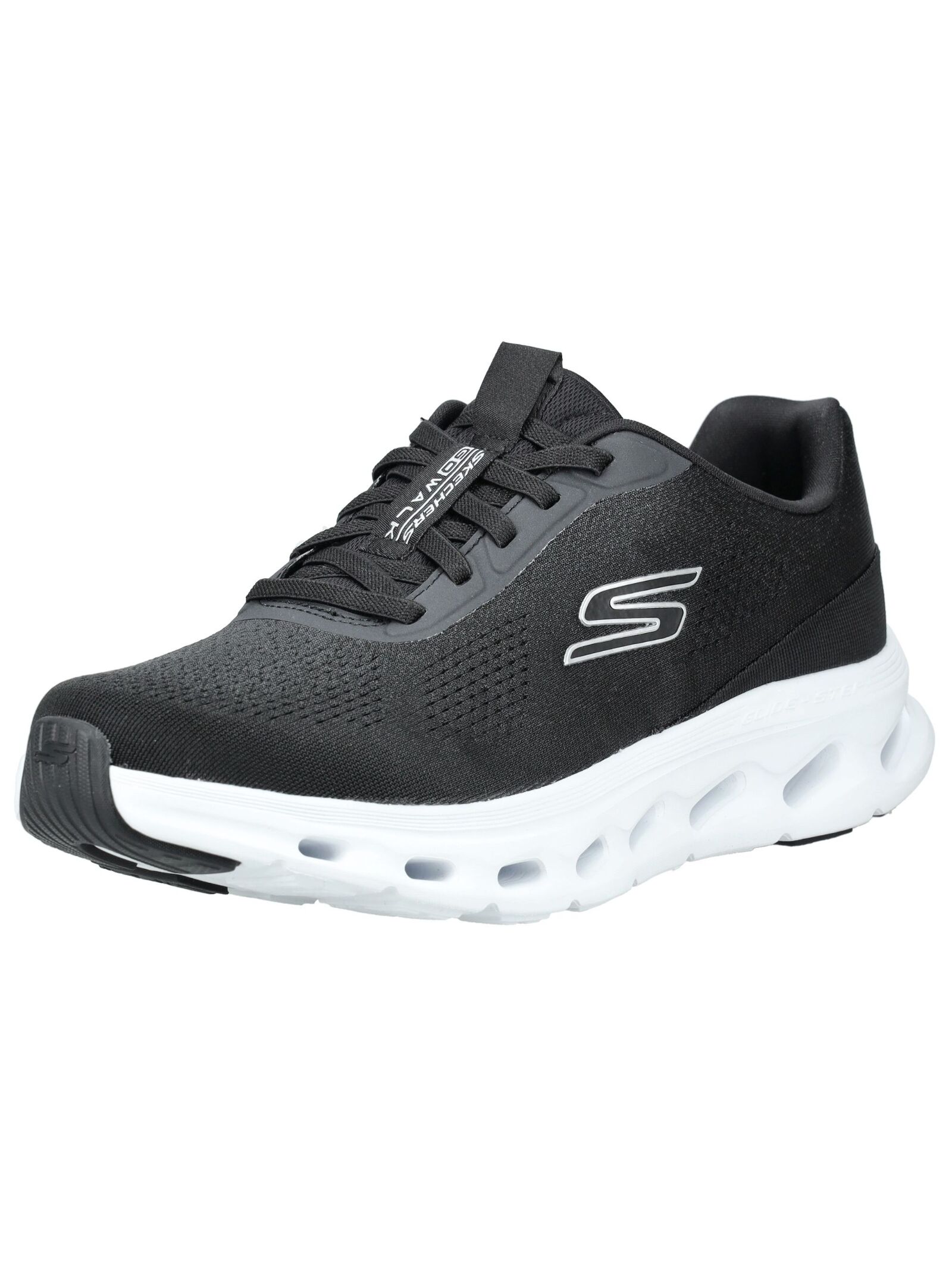 Sneaker SKECHERS "Skechers Sneaker Textil", Damen, Gr. 46, schwarz, Textil, Schuhe Sneaker
