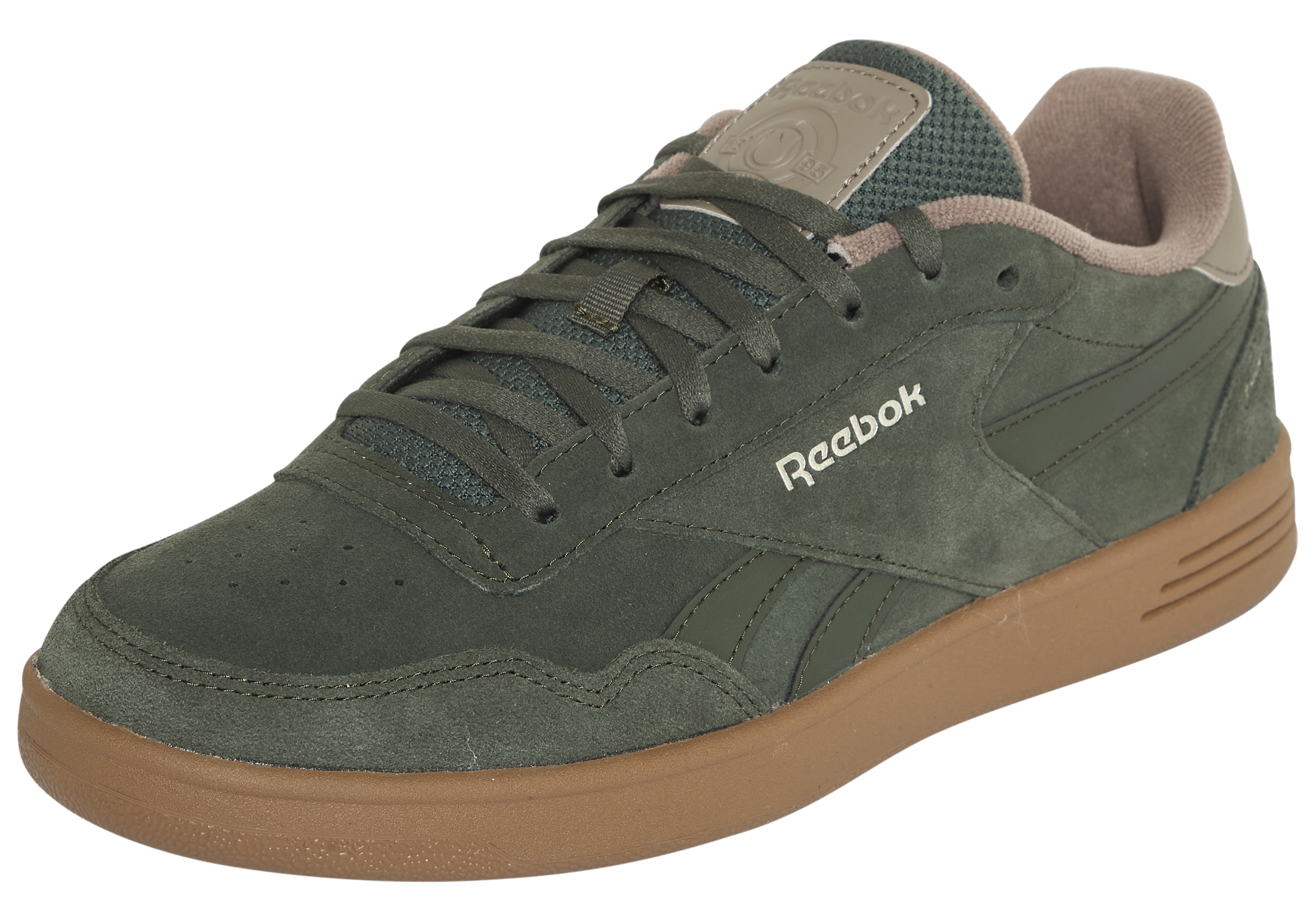 Sneaker REEBOK CLASSIC "REEBOK COURT ADVANCE", Damen, Gr. 39, gritgrün, flintgrau, grittygrau, Leder, Synthetik, Schuhe Sneaker