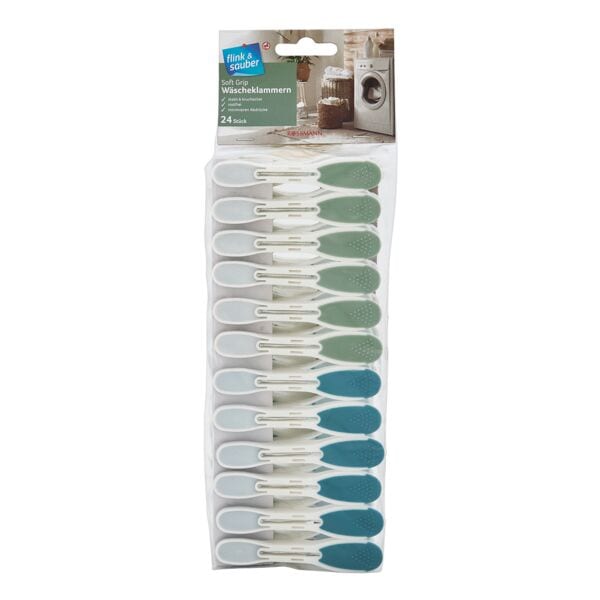 flink & sauber Wäscheklammern »SoftGrip« 24 Stück Image