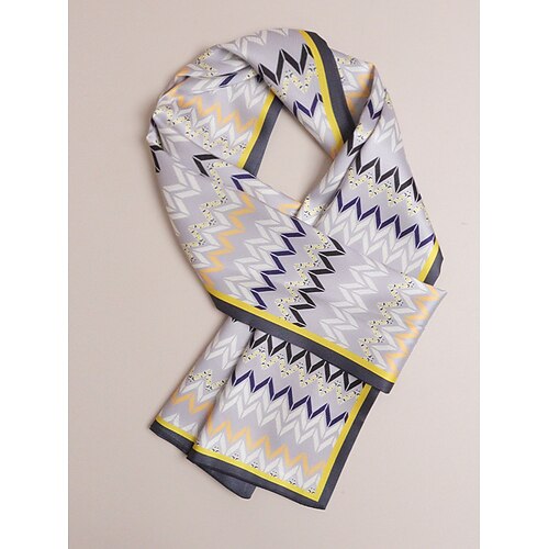 Herrenschal mit Paisleymuster, mehrfarbig gemusterter, leichter Halsschal aus Polyester, klassisch-eleganter Stil für Herren, geeignet für Alltag, Business Casual, Partys und saisonale Outfits. Image