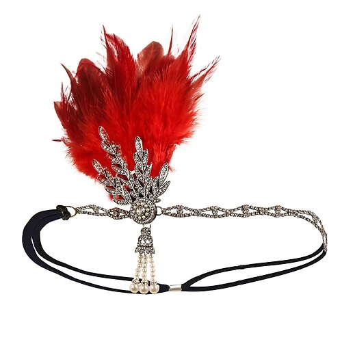 Vintage Stirnband Der große Gatsby Blatt Kostüm Damen Karneval Valentinstag Maskerade Karneval Club Party Erwachsene Kopfbedeckung Frühling Ganzjahres Image