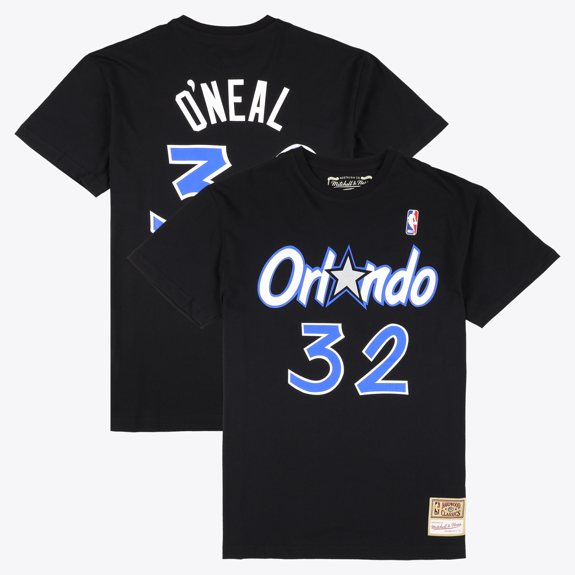 Shaquille O'Neal Schwarzes Orlando Magic Namens- und Nummern-T-Shirt – Herren Image