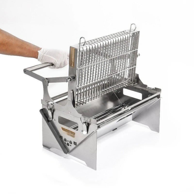 Abnehmbarer Flip-Grill, Holzkohle-Feuerstelle für den Außenbereich, Brazier, Gasherd Image