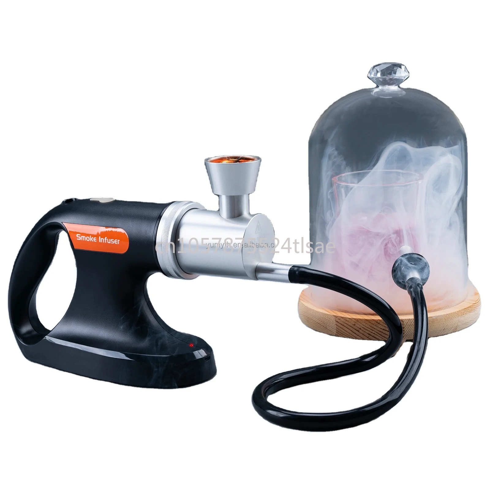 Tragbarer elektrischer USB-Haushaltsraucher, elektrischer Raucher für Lebensmittel, Cocktails und Getränke Image