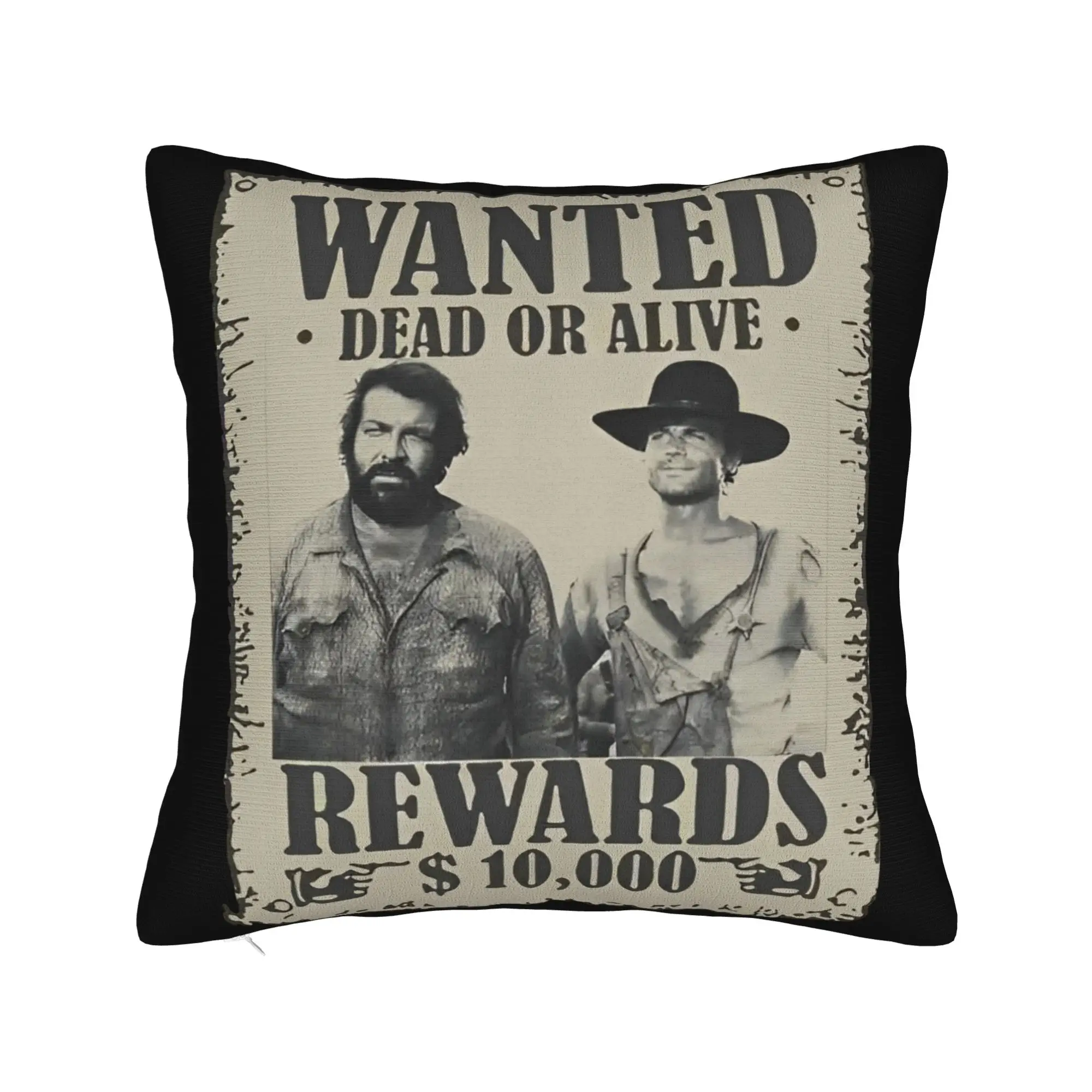 Bud Spencer Terence Hill Wanted Lo Chimavano Trinity Epic Pillow Cover Cushion Cover Vintage Pillow Case For Sofa Home Decor