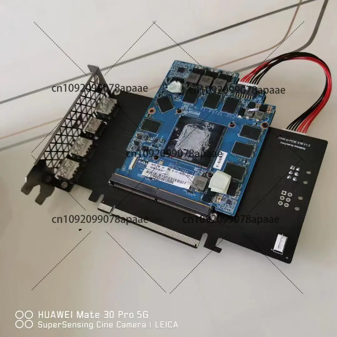 MXM-Schnittstelle zu PCIE-Schnittstelle, Adapterplatine, Notebook-Grafikkarte zu Desktop, externe integrierte Grafikkarte Image