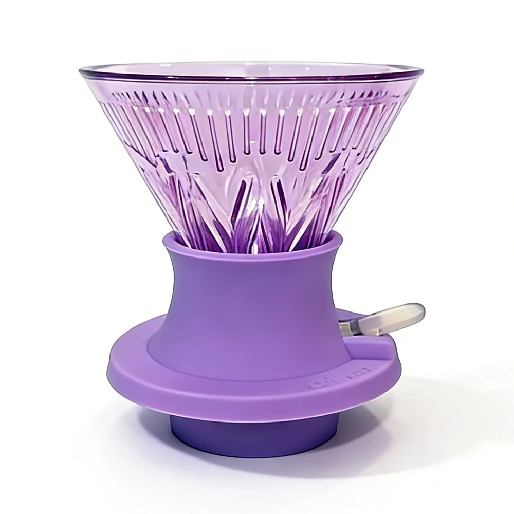 YRP Kaffeefilterbecher Wiederverwendbarer Tropf-Kaffeefilter für Handgebrühten Kaffee Immersionsfilter V-förmiger Umsetztrichter Image