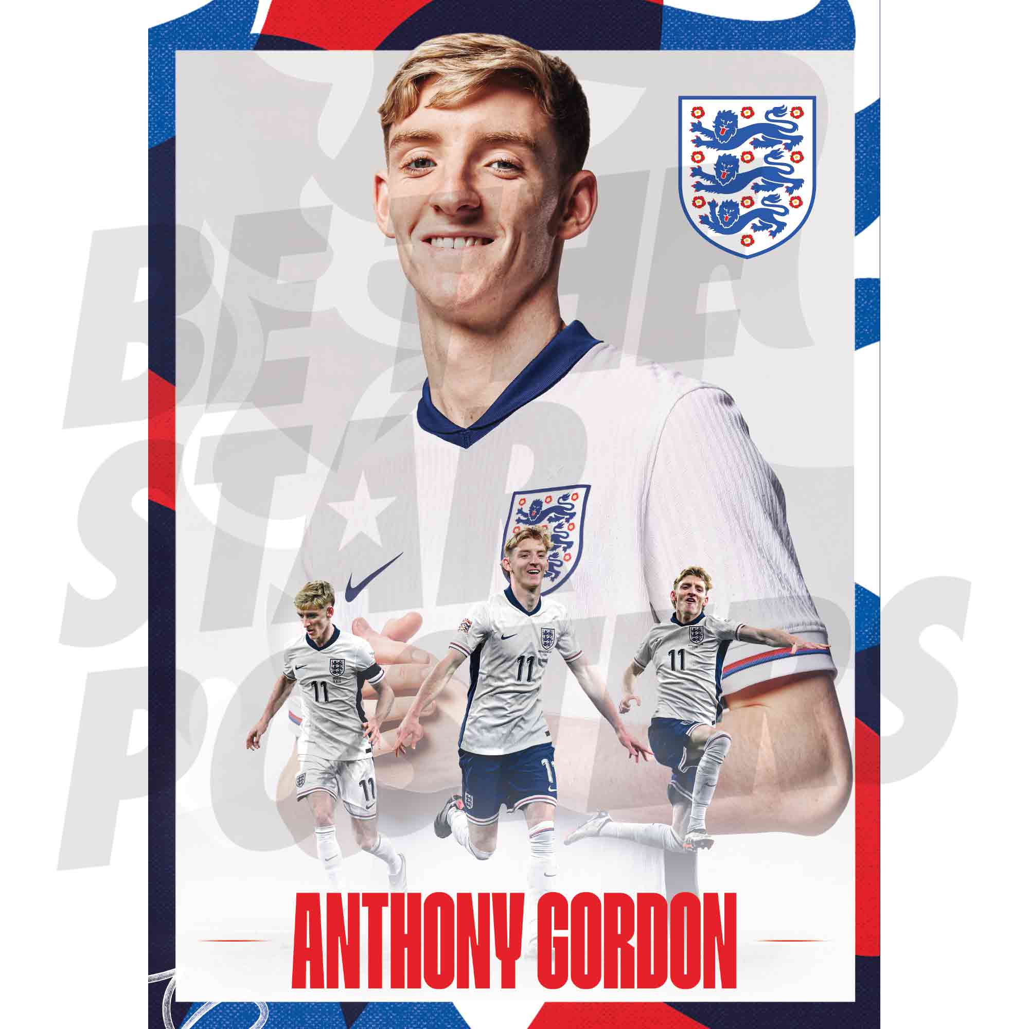 England Anthony Gordon Action A2 Poster Image
