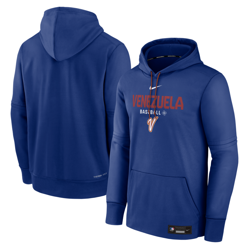 Nike Herren-Hoodie aus der Royal Venezuela Baseball 2026 World Baseball Classic Authentic Collection (Thermo-Materialien) Image