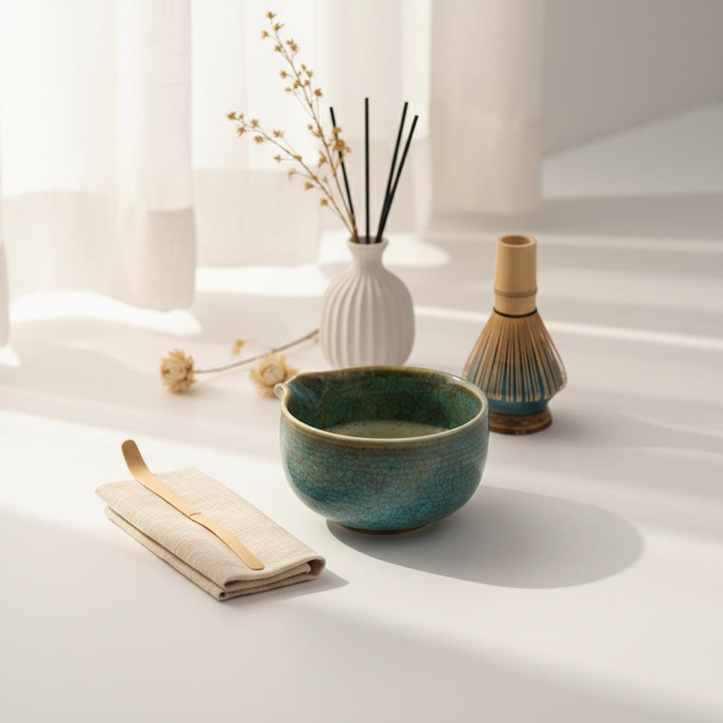 Set Matcha blu fatto a mano, set da tè per cerimonia, set di ciotole Matcha in ceramica, porta frusta Matcha, set di frusta Matcha, set da tè Matcha,