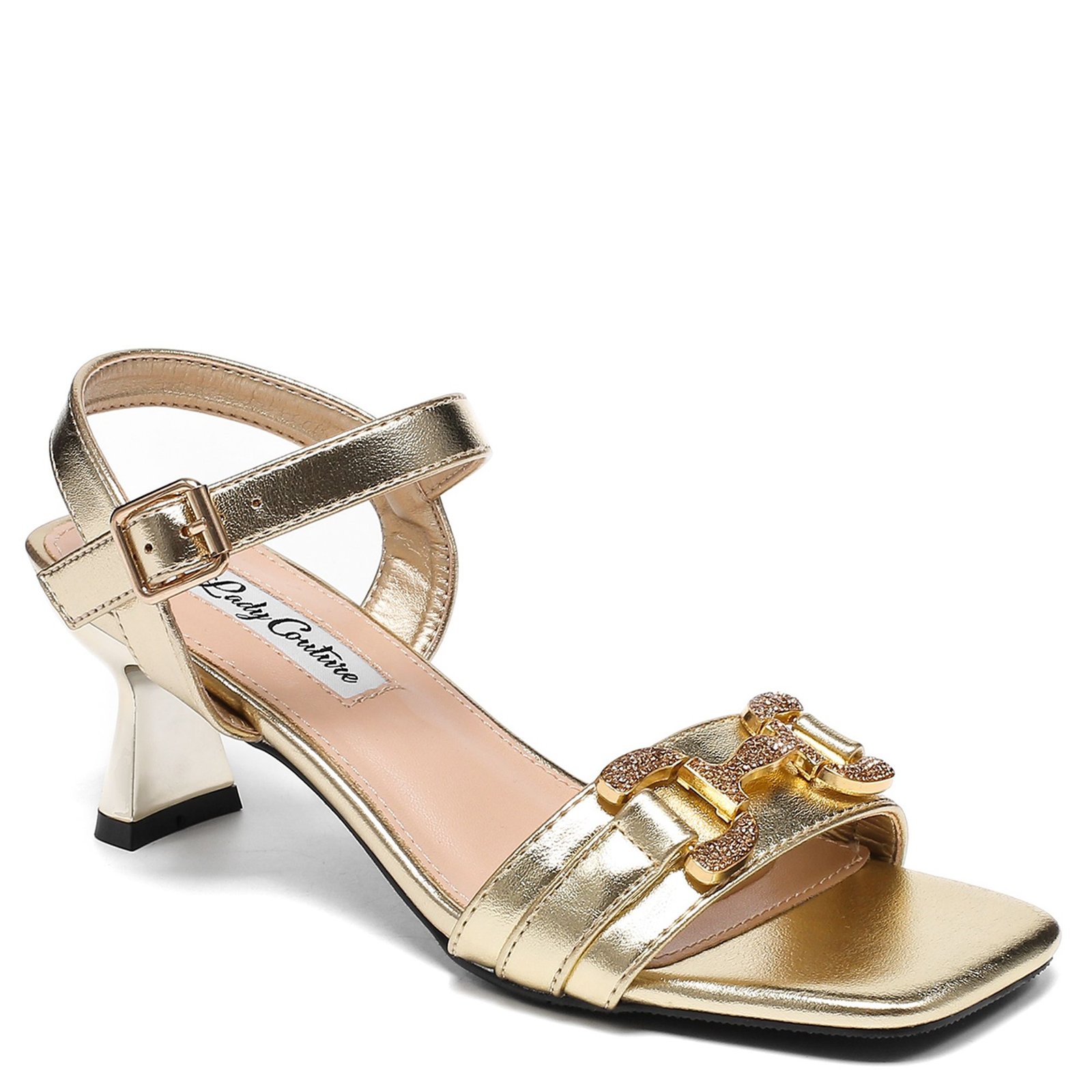 Lady Couture of NY Sandra - Womens 10 Gold Sandal Medium