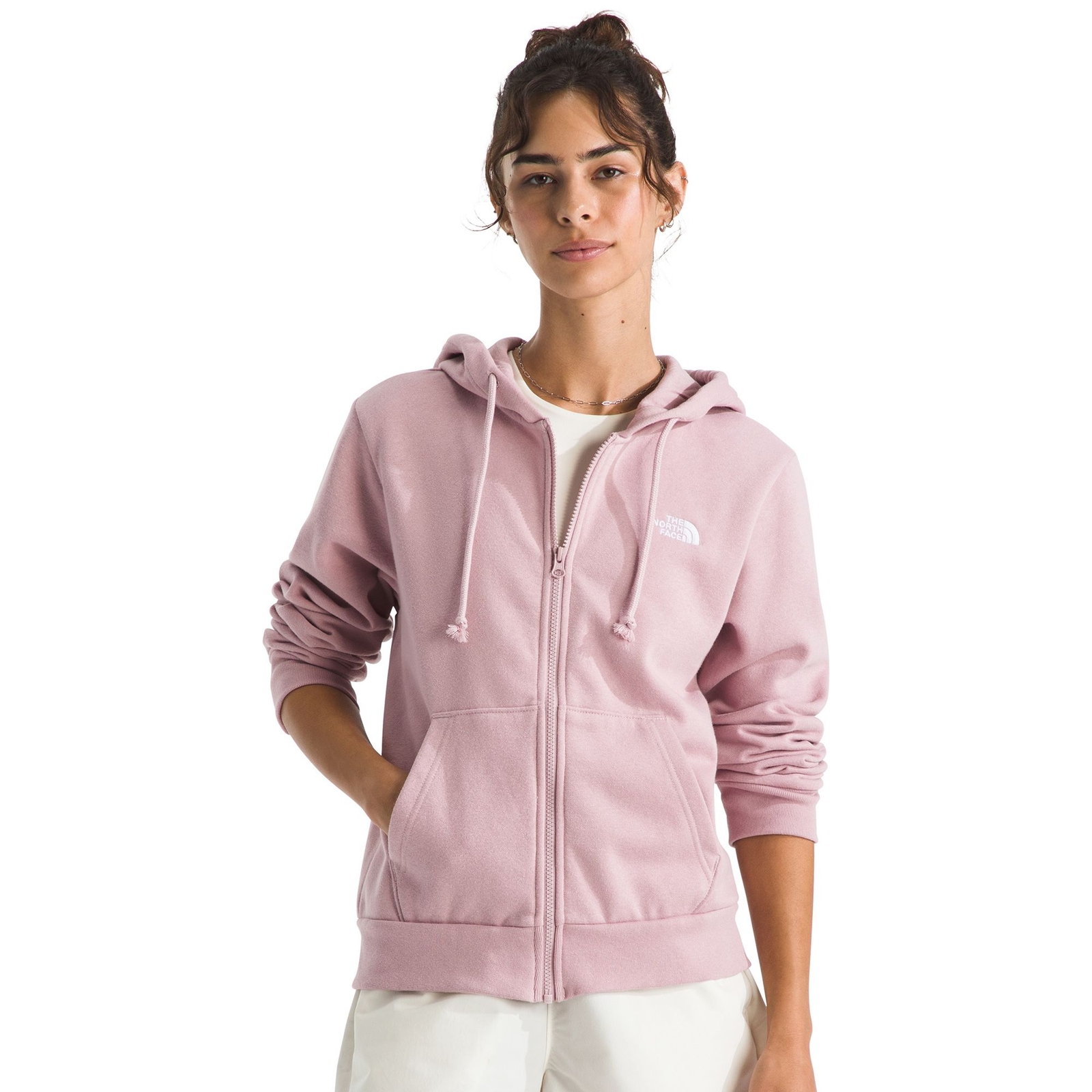 The North Face Women's Evolution Simple Dome Full-Zip Hoodie (Size XXL) Metal Pink/Metal Pink, Cotton,Polyester