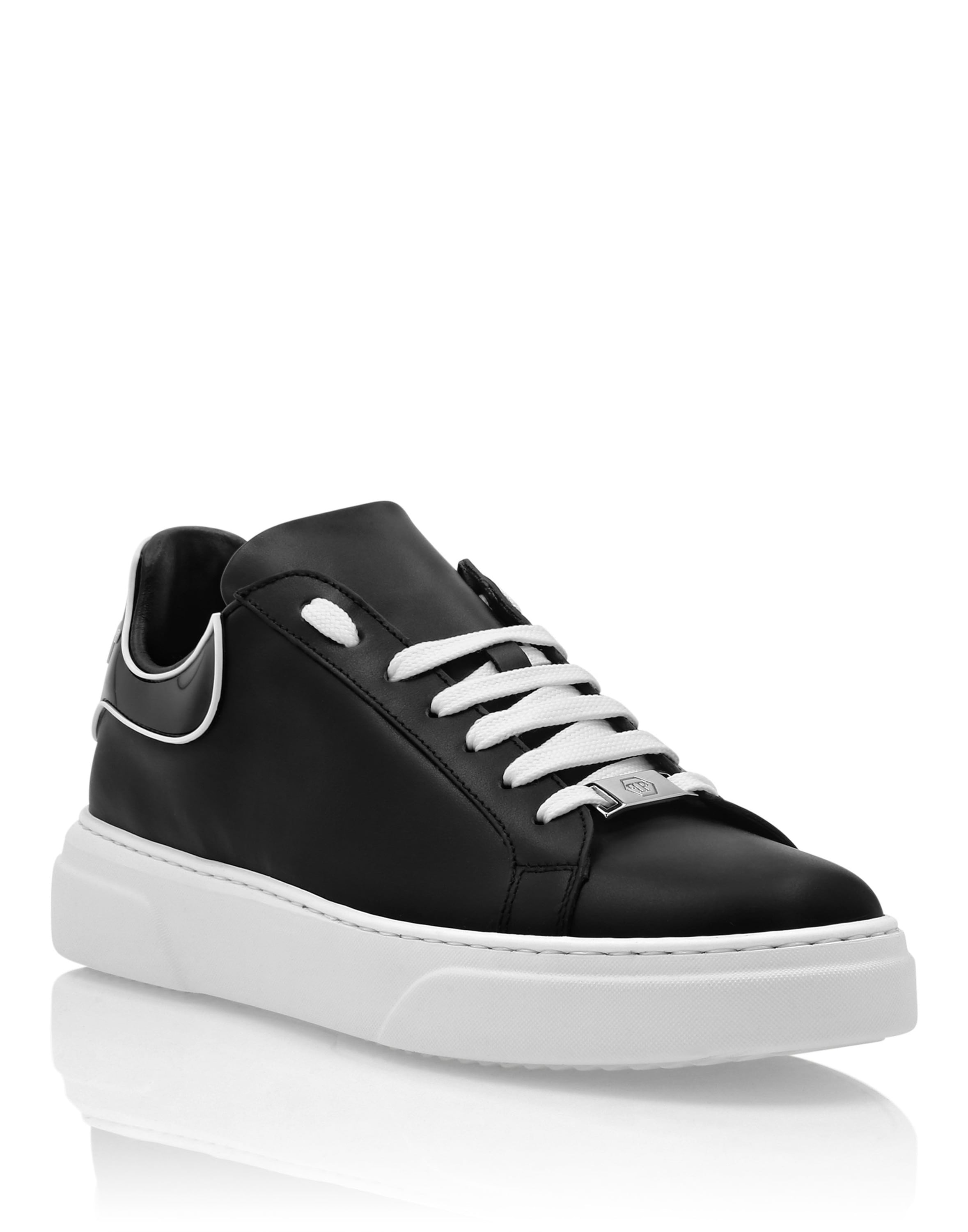 Sneaker PHILIPP PLEIN "Big Bang", Damen, Gr. 36, Normalschaft, 0201, schwarz, weiß, Schuhe Sneaker