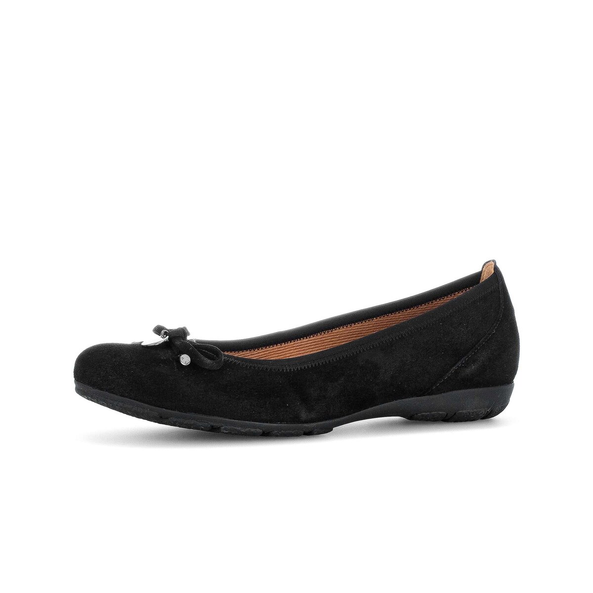 Ballerina GABOR "Sportliche Ballerina", Damen, Gr. 36, schwarz, Schuhe Ballerina