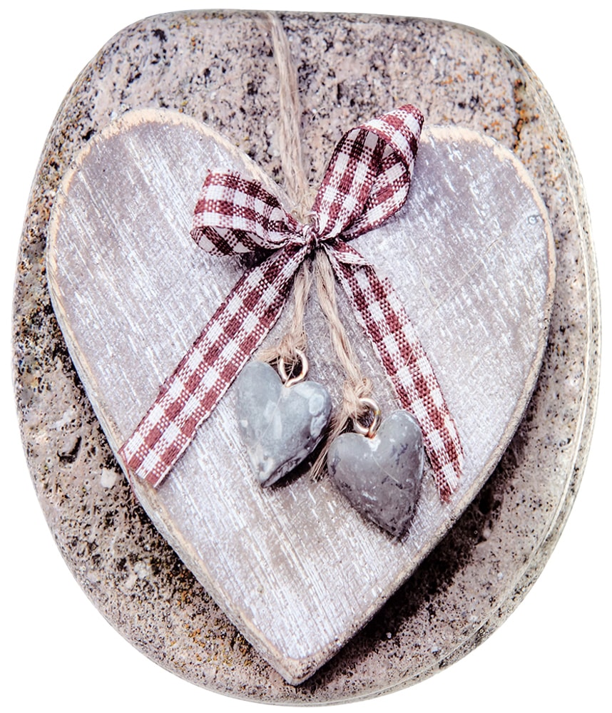 WC-Sitz SANILO "Bavaria", braun, B:37,7cm L:47cm, MDF - Mitteldichte Holzfaserplatte, WC-Sitze, mit Absenkautomatik Image