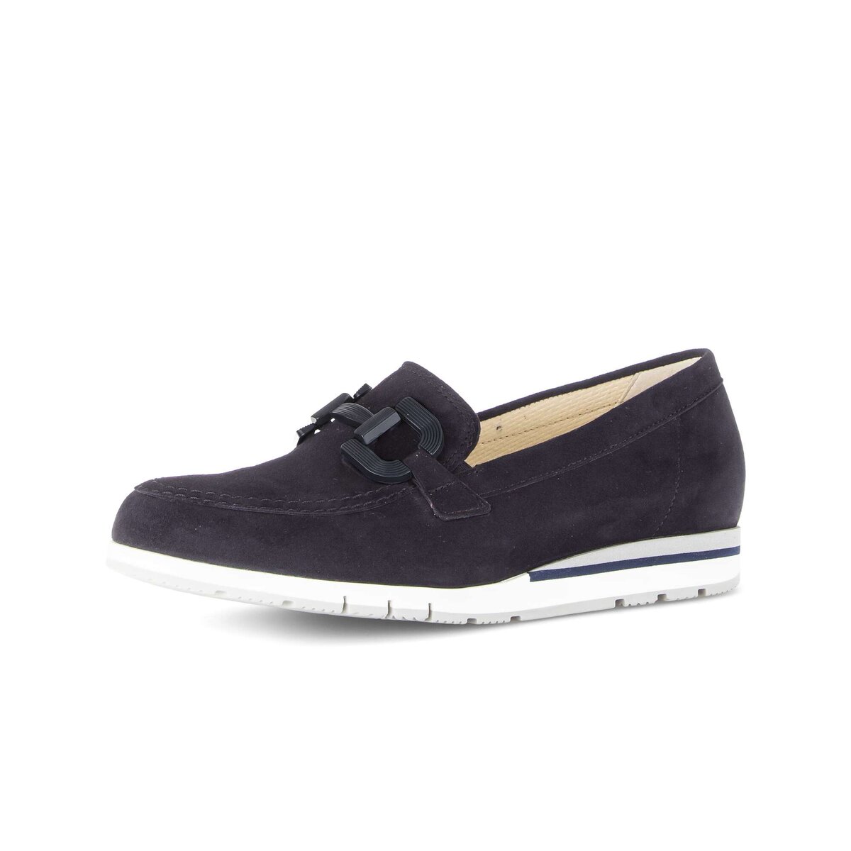 Ballerina GABOR "Sportliche Ballerina Rauleder", Damen, Gr. 39, blau, Schuhe Ballerina