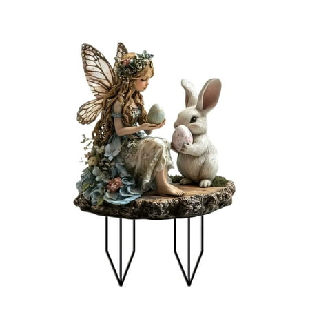 Easter Decoration Garden Stake Easter Garden Rabbits Decoration Easter Decoration Outdoor Vintage For Outdoor Spring Easter Bunny Outdoor Garden Signs Easter Outdoor Decorations