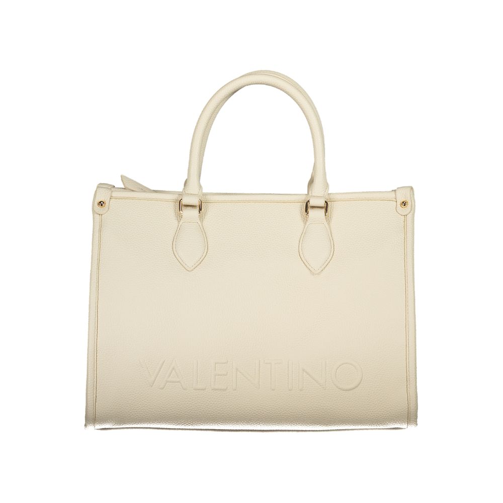 Mario Valentino Beigefarbene Polyethylen-Handtasche Image