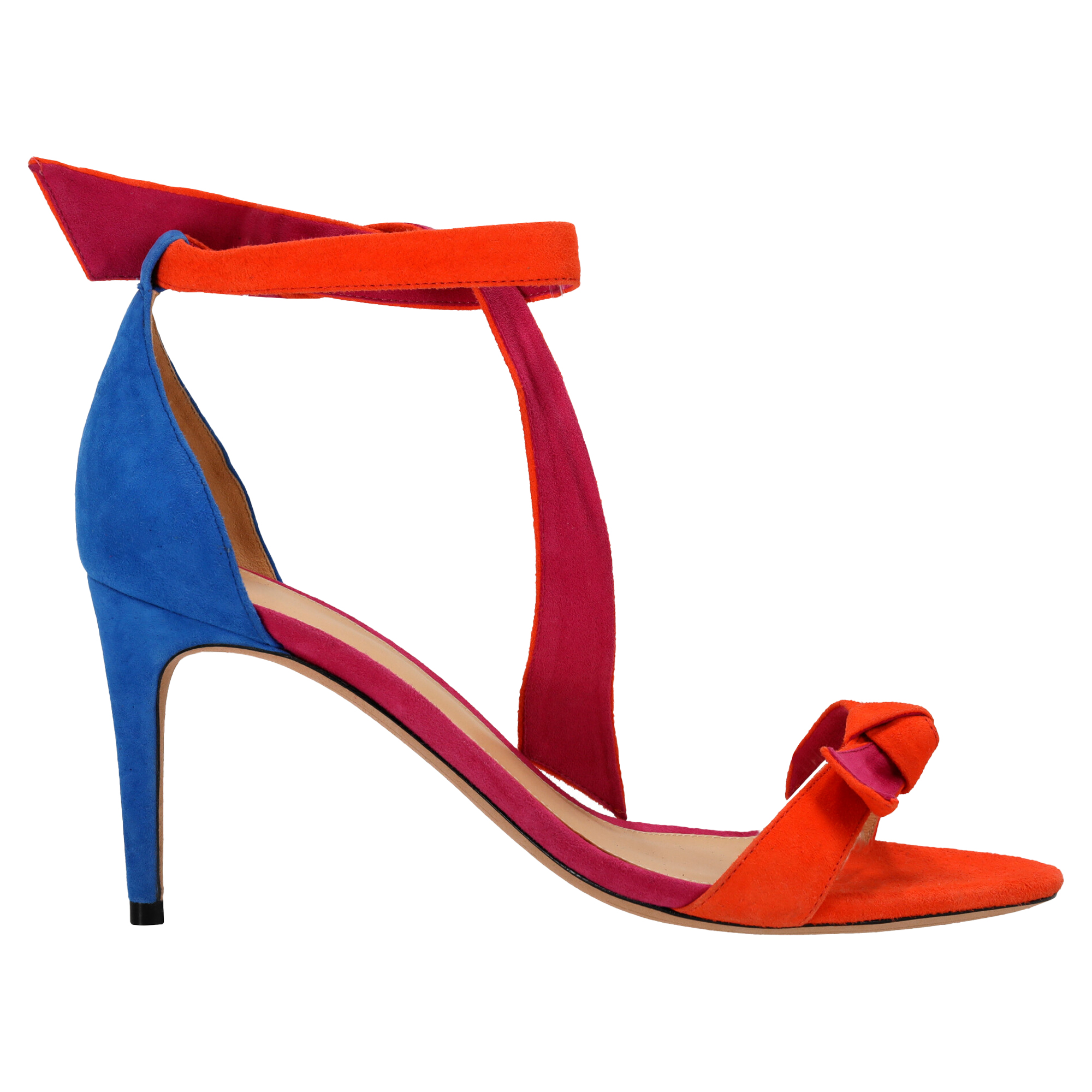 Alexandre Birman Clarita Sandalen aus mehrfarbigem Wildleder