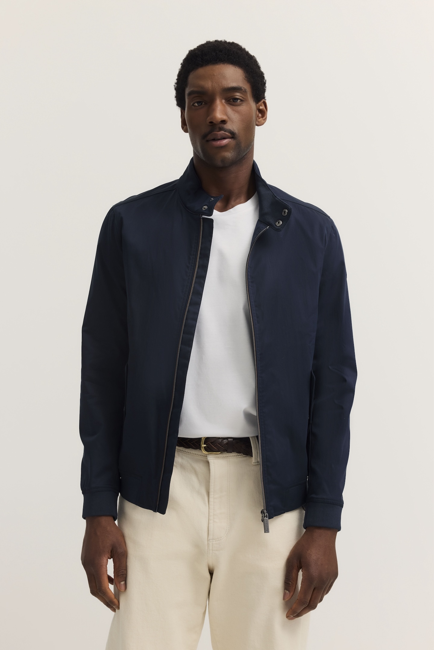 Bugatti Herren Blouson mit Stehkragen & Strickdetails Image