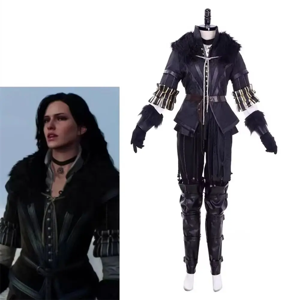 Yennefer von Vengerberg Cosplay Kostüm Kampf Uniform Anzug Verkleidung Halloween Party Anzug Nach Maß Image