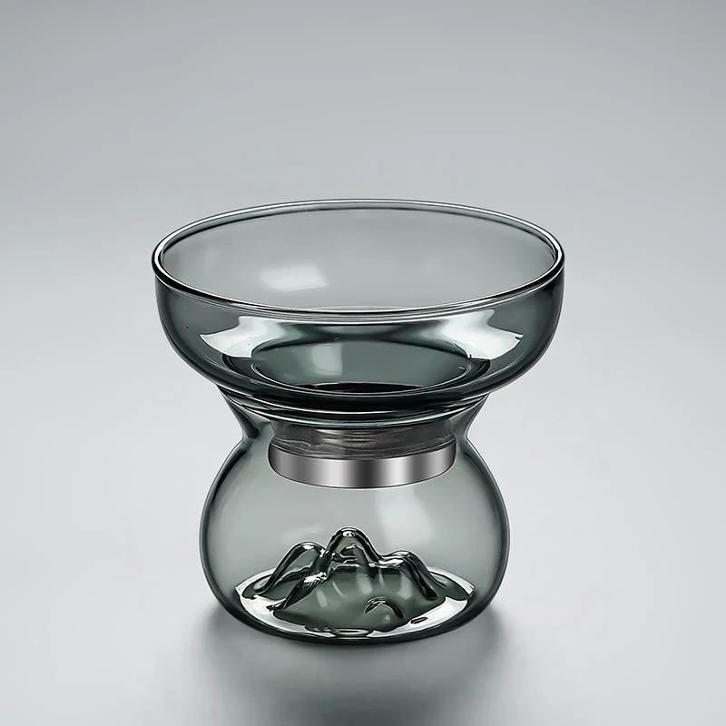 Mini Clear Glass Teapot High Borosilicate For Hot Beverages Teapot For One Person Use Kung Fu Tea For Home Office Tea strainer Image