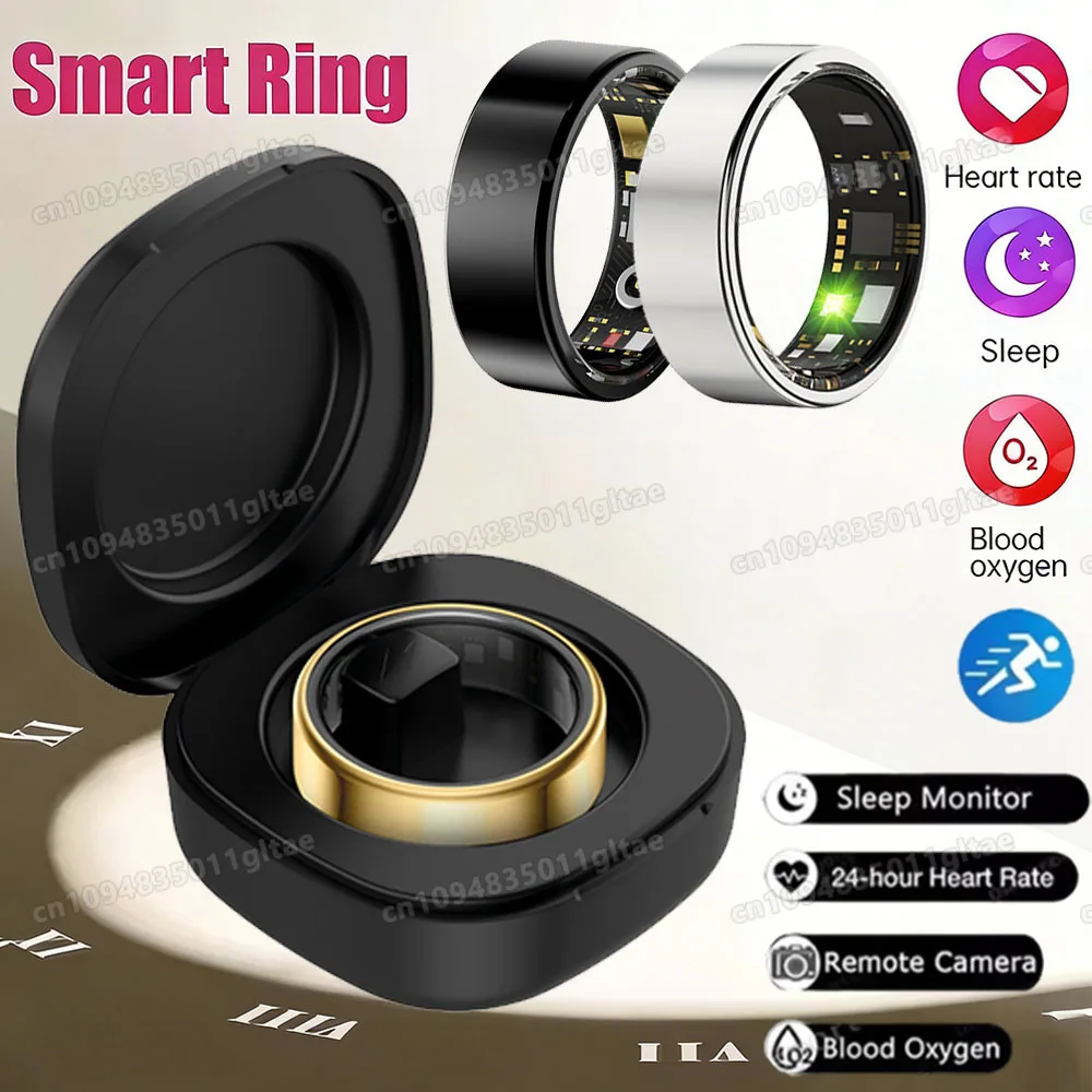 2026 Smart Ring Blutdruck Herzfrequenz Schlafüberwachung Smartring IP68 & 5ATM Wasserdichter Multisportmodus Smartring Mann Frauen Image